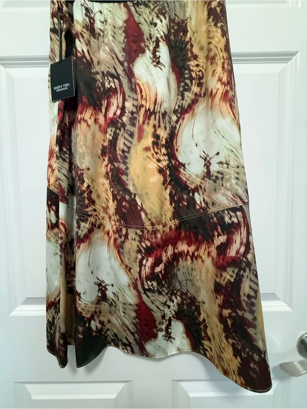 Simply Vera Vera Wang Skirt XL Abstract Print Midi New With Tag - XL
